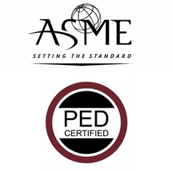 ASME and PED Cetified